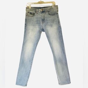 Express Light Blue Skinny Jeans Men 30x30 (waist measures 34)